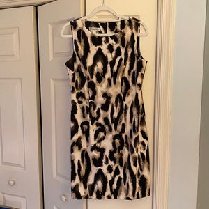 Sleeveless Dress, Animal Print
